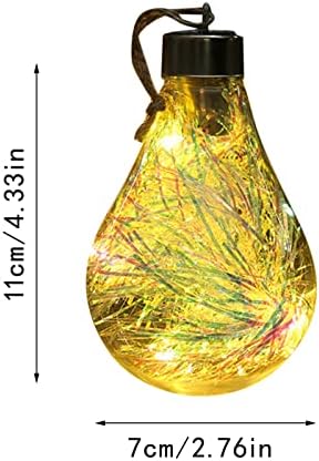 Crystal Vintage 2023 Novi kreativni LED prozirni božićni božićni žarući božićno drvce za objesiti