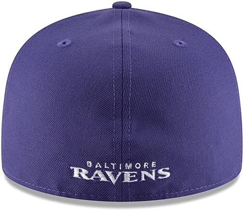 Nova muška ljubičasta ljubičasta Baltimore Ravens Omaha 59fifty šešir