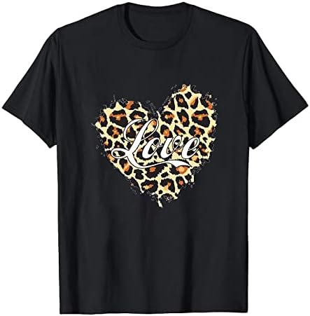 Valentinovo košulje za žene 2023. ljetna modna bluza s kratkim rukavima Slatka ljubav srca Ispis