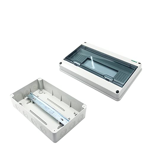 Fielect kutija za prekidače 15-putna ABS plastična kutija za zaštitu od distribucije IP65 vodootporna Razvodna kutija sa prozirnim poklopcem, 310 x 195 x 110mm / 12.2 x 7.67x 4.33