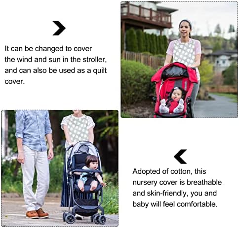 Toddmomy pamučni šal prozračne grudi siva privatnost Auto potrepštine koristiti Baby Multi Covers Cover