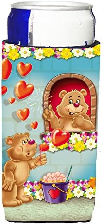 Caroline's bysures APH3815MUK Teddy Bear Romeo i Juliet Love Ultra Hugger za tanke limenke,