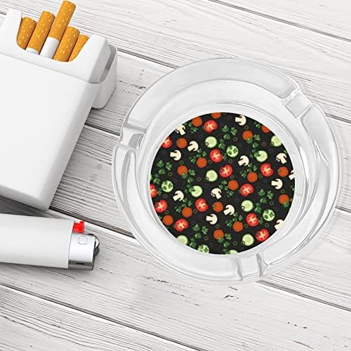 Veganski biljni okrugli stakleni pepeljarski držač za cigarete Kućište Slatko pušenje pepela