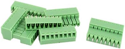 X-DREE 4 para zeleni 8p 3.50 mm Razmak PCB vijak Terminal blok konektor 300v8a (4 pares verde 8P