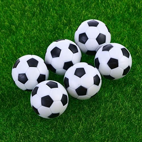VeeMon 6pcs Foosball Loptils Zamjenske kuglice, 1,3 inča Službene foosball loptice Male nogometne lopte, stolne nogometne kuglice za Toddlers Adults- TABLetop Foosball Game Soccer Golovi