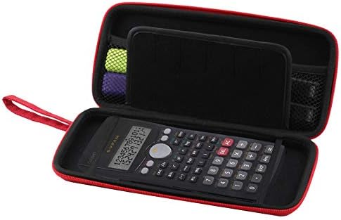 Navitech crveni grafički kalkulator / pokrov sa zaklonom od pokrajine kompatibilan je s Casio
