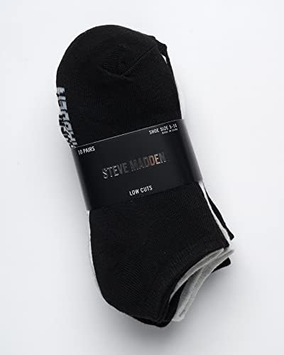 Steve Madden ženske atletske čarape - 10 pakovanja jastuka za performanse čarape za gležnjeve - niske rezne