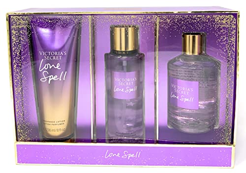 Victoria's Secret Trokomjerni poklon set: mirisna tijela za tijelo, losion za tijelo, pranje tijela, ljubav