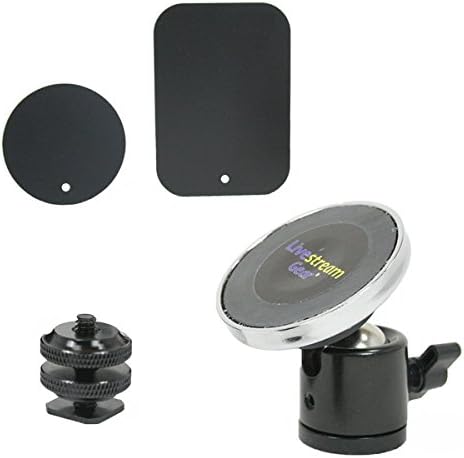 Livestream® Gear-univerzalni magnetni nosač za telefon, mini kuglasta glava sa bravom i adapterom za vruće