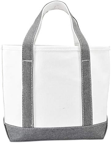 Dalix 14 Mini mali pamučni platno za zabavu Favorit Vjenčani poklon torba u sivoj bijeloj boji