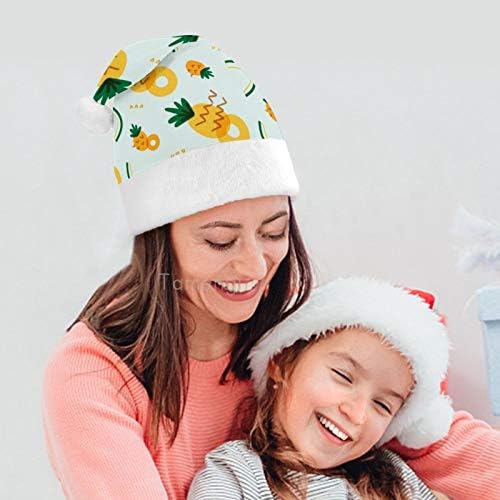 Božić Santa šešir, ananas Božić šešir za odrasle, Unisex Comfort Božić kape za Novu godinu svečani kostim Holiday