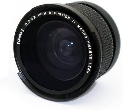 Opteka .35x HDA Super širokougaoni panoramski makro Fisheye objektiv za Panasonic Lumix DMC-LX3 digitalnu kameru