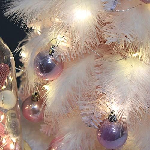Zyzmh tabletop mini božićno drvce, minijaturna božja božićna drvca sa, najboljim DIY božićnim ukrasima