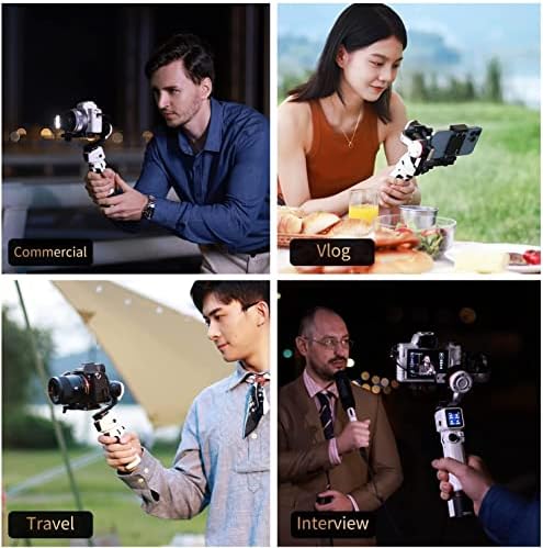 Zhiyun kran M3 3-osni ručni stabilizator kardana za male DSLR kamere bez ogledala Smartphone i akciona kamera, kompatibilan sa Canon Sony Fujifilm Panasonic iPhone Sumsang GoPro