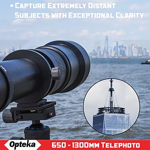 Optek 650-2600mm f / 8 visoke rezolucije ultra telefoto zumiranje za Sony α33 α55 α35 α65 α77 α57 α37 α58 A77 A68