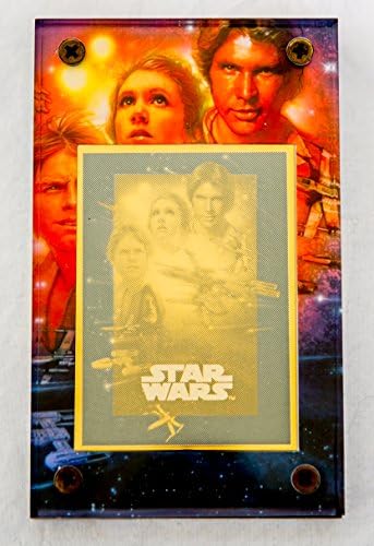 1997. Autentične slike Star Wars Special Edition 24K Zlatni metalni kolekcionari Posteljina postavljena ograničeno izdanje 4/1997