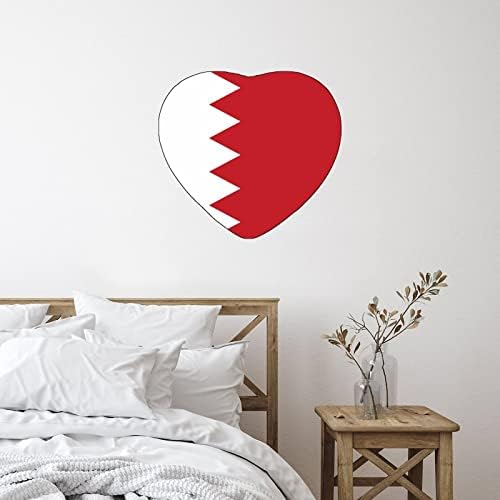 Bahrein dječija soba zidna naljepnica zidna naljepnica u obliku srca Zastava uklonjiva zidna naljepnica za spavaonice Rasadnici automobila vinil 18in