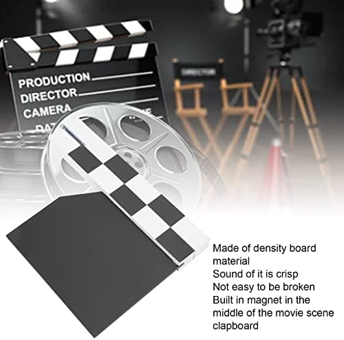Filmski filmski režiseri tabla za pljeskanje, fotografski Studio Video TV ploča za pljeskanje, kamera TV Video izrezana ploča za akcijsku scenu, ugrađena u Magnet