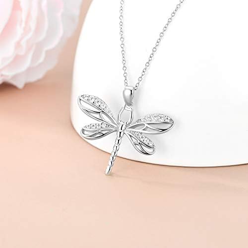 925 Sterling Silver Dragonfly ogrlica Dragonfly pokloni za žene ljubavnice djevojke Dragonfly