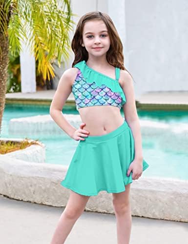 Bfustyle Girls Swimsuit 2-dijelni kupaći kostimi za djecu 5-12 godina