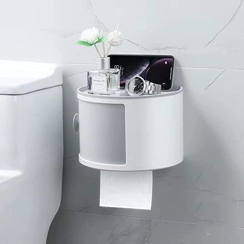 FXBZA papirnati ručnik držač toaletnog papira držač zida ABS samo ljepljivi tkivni nosač koluta za kupaonicu