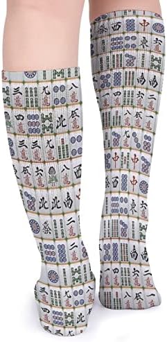 Mahjong Sportske čarape Topla cijev čarape Visoke čarape za žene Muškarci Tužerbene zabave