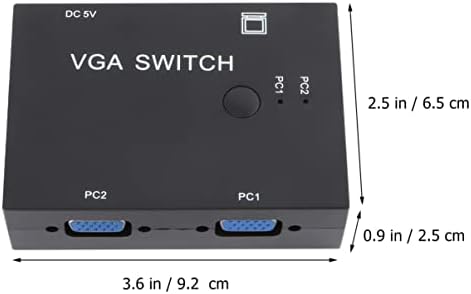 2 selektorski port prekidač Crni LCD Converter video za
