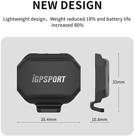 Igpport Senzor brzine / kadence + i Bluetooth RPM Biciklistički senzor kadence, bežični senzor za bicikle