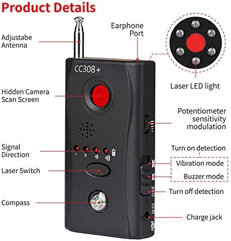 Skriveni detektori kamere, bežični detektor kamere, višenamjenski detektor signala za otkrivanje aktivnog fotoaparata