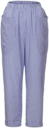 Xiloccer ženske ležerne hlače 2021 jogger hlače visoke strukske hlače za rad Elastic Plus veličine široke noge pantalone za letnje hlače