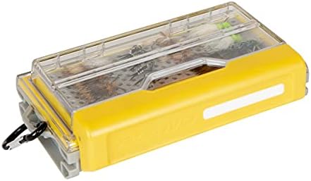 Plano Edge Micro Fly kutija, siva i žuta, vodootporna i otporna na hrđe, pribor za pribor za ribolov
