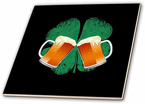 3drose zabava Irski pivo za piće dizajn odličan za Saint Patricks dan. - Pločice.