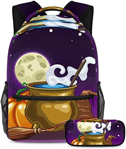 VBFOFBV ruksak za laptop, elegantan putni ruksak casual paketa za ramena za muškarce za muškarce, Halloween Buvkin Castle Moon