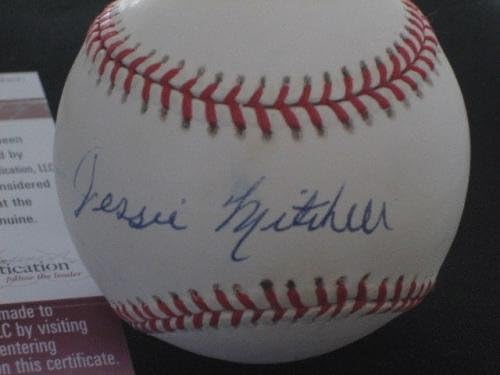 Jessie Mitchell Barons potpisali su autografa autentične negro lige onl bejzbol JSA - autogramirani bejzbol