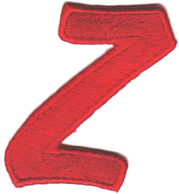 Pisma - Crvena skripta 2 slovo Z - glačalo na vezenom aplicu
