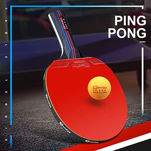 Qichuan whiz ping pong vesla za vesla, 2 stolna teniska reketa i 3 A40 + kuglice za unutarnju rekreaciju na otvorenom
