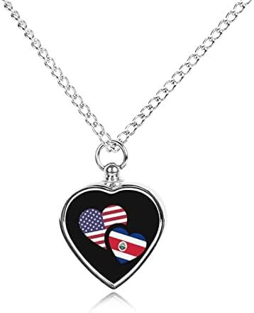 Kostarika američka zastava pet kremiranje nakit za pepeo spomen urna ogrlica privjesak za uspomenu