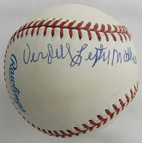 Lefty Mathis Negro Leaguer potpisao je auto automatsko rawlings bejzbol JSA AG62986 - AUTOGREM BASEBALLS