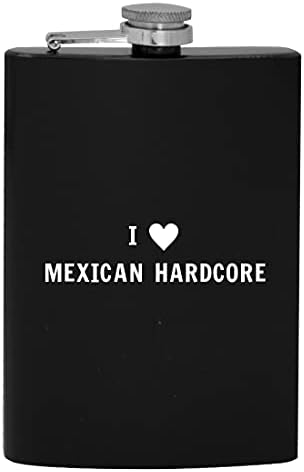 I srce volim Meksički Hardcore - 8oz Hip boca za piće alkohola