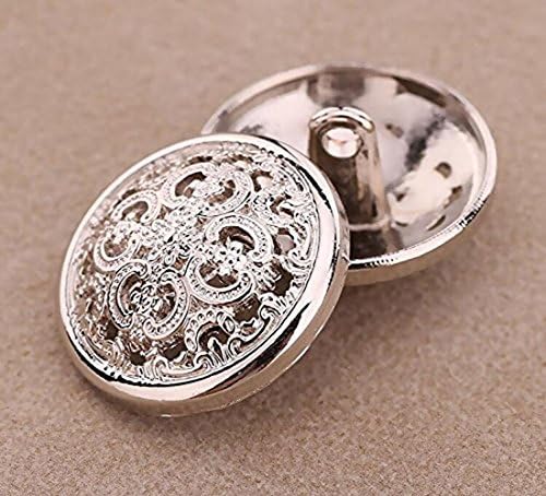 10pcs gumb za odjeću - retro šupljina matična gumba za šivanje rubnog oblika metala za muškarce Žene Blazer, kaput,