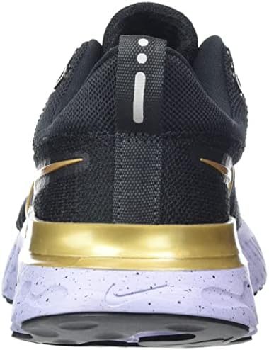 Nike ženska reakcija Infinity Run Flyknit 2 cipela za trčanje, crna / metalik zlato-siva, 6 m