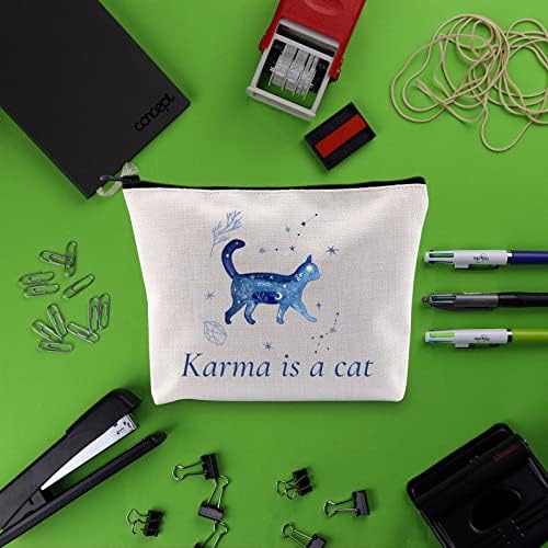 BLUPARK Karma mačka torba za šminkanje Album inspirisan poklon pjevač roba poklon pjevač Merch Muzika