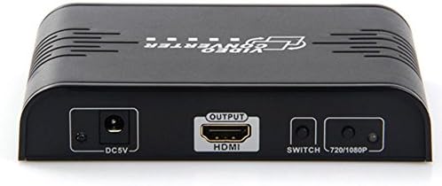 Aemyo RCA Composite / S-Video CVBS za HDMI Converter S-Video R / L Audio za HDMI 720p / 1080p AV u HDMI Out Converter Svideo na HDMI 1080p HDMI u HDMI skaler