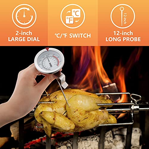 12 & 34; termometar za meso za kuvanje Instant pročitajte vodootporni kuhinjski termometar