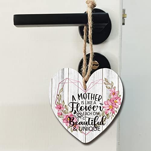 Lijepa majka smiješna inspirativna drvena ploča za srce, smiješni znak dekoracije, smiješni Kućni dekor,