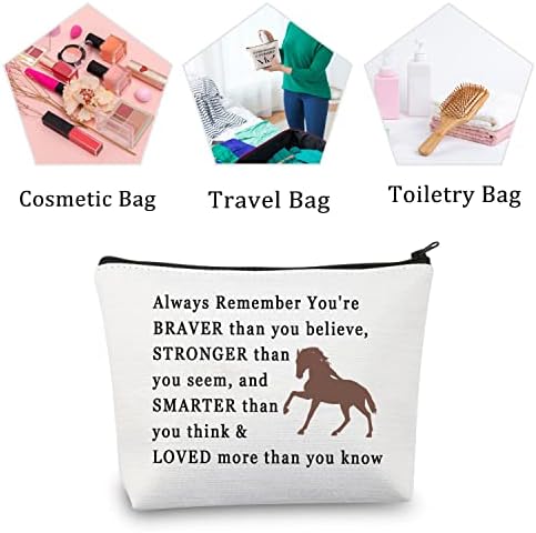 MBMSO Horse Gifts torba za šminkanje ljubitelji konja pokloni konjska kozmetička torba konjski pokloni konj jahač