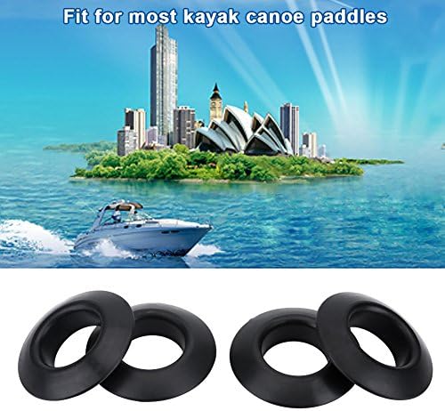 Vgeby1 Drip Rings, 4kom gumeni elastični Paddle Drip prstenovi za kajak kanu Rafting vesla osovina