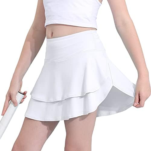 Meriabny devojke teniska suknja sa džepovima kratkim kratkim strukom Atletski skirt za školu za