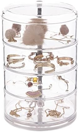 Waazi kozmetička kutija za odlaganje nakita, rotirajući nakit za skladištenje šminke za skladištenje narukvica
