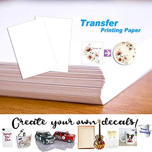 5 listova A4 Waterslide Decal papir bijeli vodeni tobogan transfer papir za tamne površine personalizirane